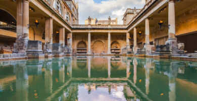 Baños romanos de Bath durante una excursión desde Londres