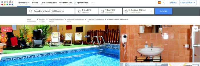 Reserva tu estancia en Casa Jardín del Desierto