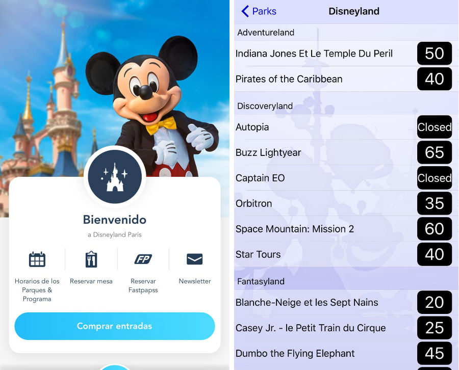 app disneyland paris android iphone