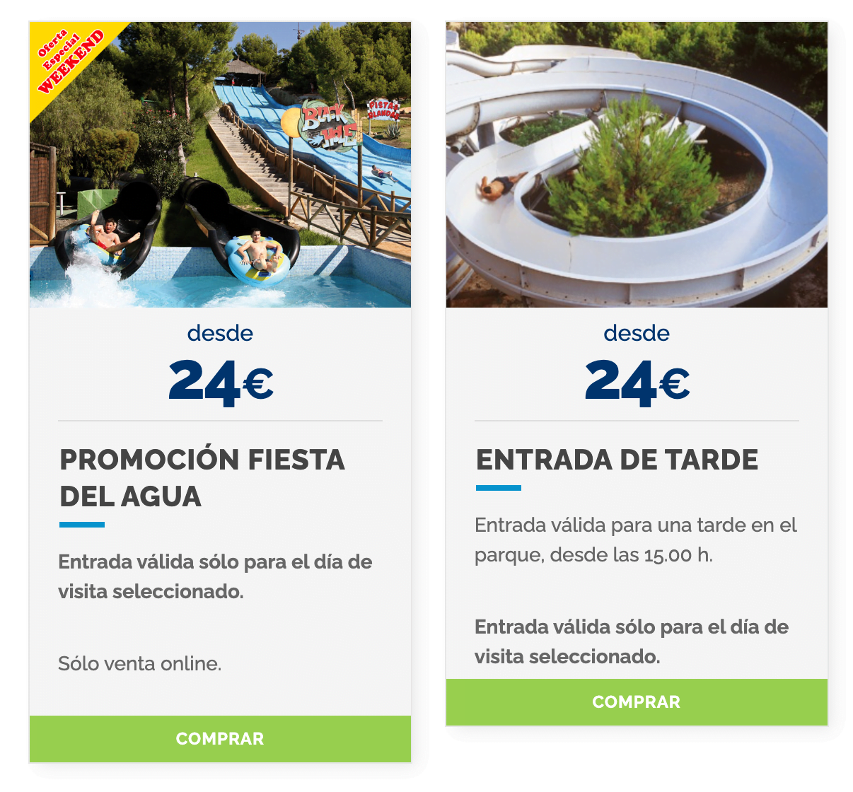 Entradas baratas para un día en Aqualandia