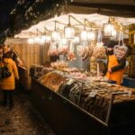 Puesto de un mercadillo navideño de Nuremberg (Alemania)