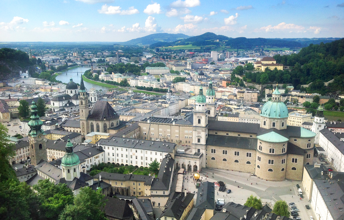 Vista panorámica de Salzburgo